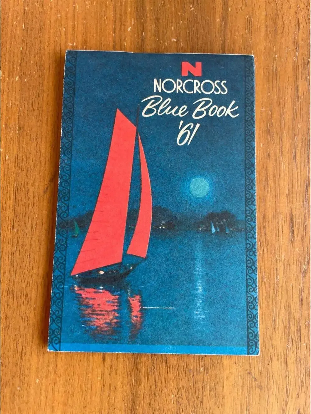 Norcross Blue Book 1961 Purse Calendar Booklet Unused